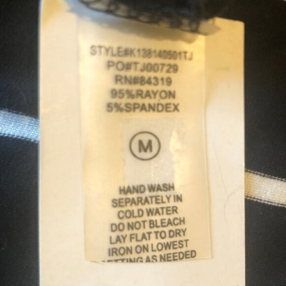 NWT black/white striped tunic sz M - Picture 7 of 7